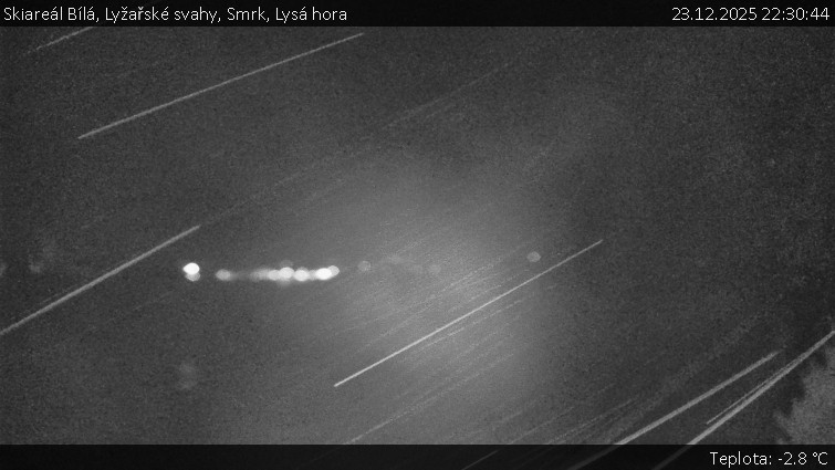 Skiareál Bílá - Lyžařské svahy, Smrk, Lysá hora - 23.12.2025 v 22:30
