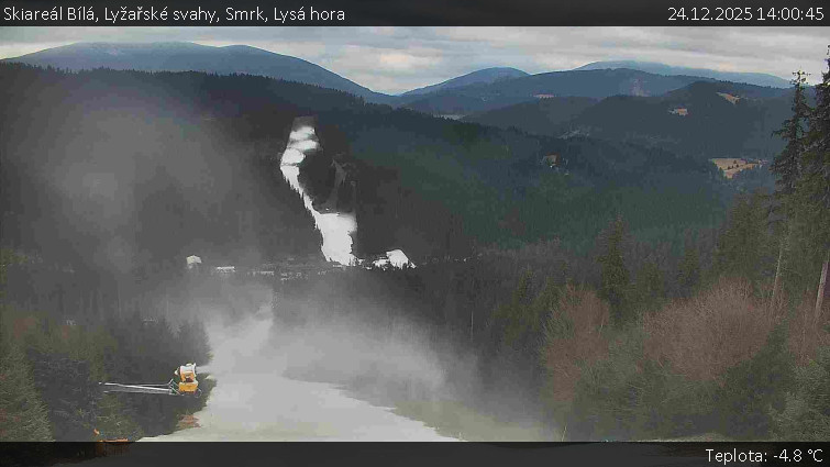 Skiareál Bílá - Lyžařské svahy, Smrk, Lysá hora - 24.12.2025 v 14:00