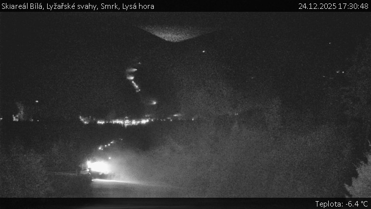 Skiareál Bílá - Lyžařské svahy, Smrk, Lysá hora - 24.12.2025 v 17:30