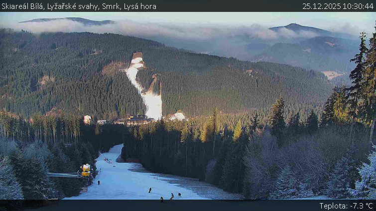 Skiareál Bílá - Lyžařské svahy, Smrk, Lysá hora - 25.12.2025 v 10:30