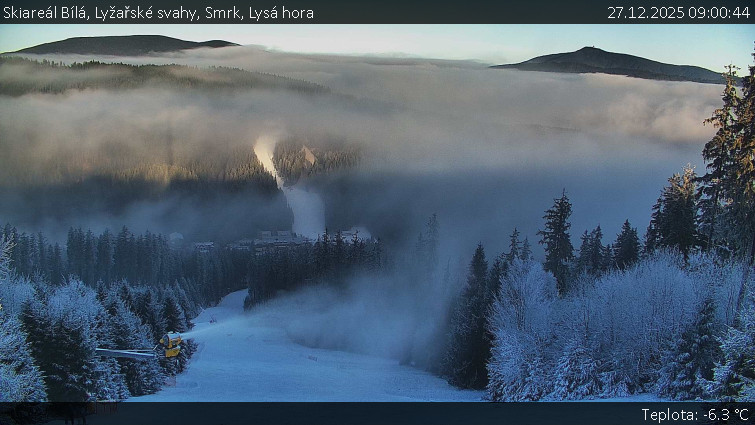 Skiareál Bílá - Lyžařské svahy, Smrk, Lysá hora - 27.12.2025 v 09:00
