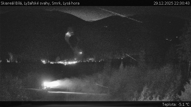 Skiareál Bílá - Lyžařské svahy, Smrk, Lysá hora - 29.12.2025 v 22:30