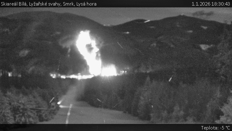 Skiareál Bílá - Lyžařské svahy, Smrk, Lysá hora - 1.1.2026 v 18:30