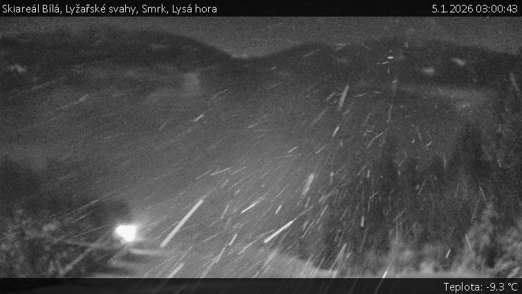 Skiareál Bílá - Lyžařské svahy, Smrk, Lysá hora - 5.1.2026 v 03:00