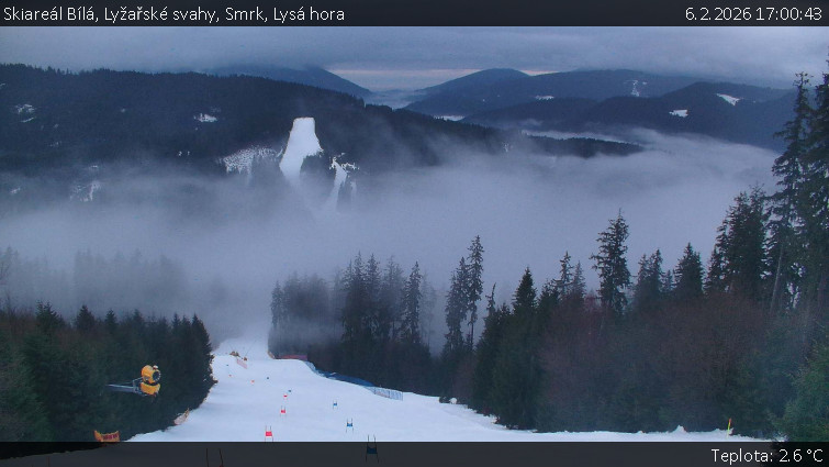 Skiareál Bílá - Lyžařské svahy, Smrk, Lysá hora - 6.2.2026 v 17:00