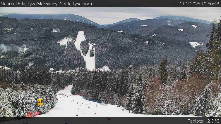 Skiareál Bílá - Lyžařské svahy, Smrk, Lysá hora - 21.2.2026 v 10:30