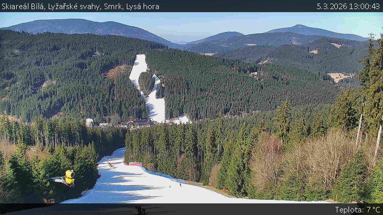 Skiareál Bílá - Lyžařské svahy, Smrk, Lysá hora - 5.3.2026 v 13:00