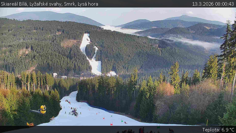 Skiareál Bílá - Lyžařské svahy, Smrk, Lysá hora - 13.3.2026 v 08:00