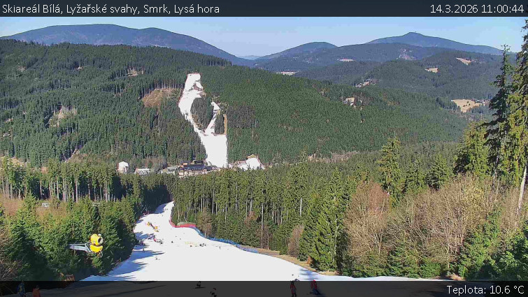 Skiareál Bílá - Lyžařské svahy, Smrk, Lysá hora - 14.3.2026 v 11:00