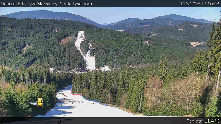 Skiareál Bílá - Lyžařské svahy, Smrk, Lysá hora - 14.3.2026 v 12:00