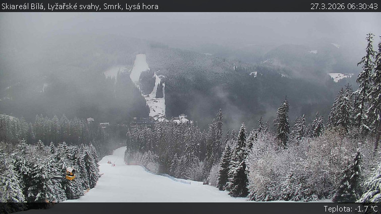 Skiareál Bílá - Lyžařské svahy, Smrk, Lysá hora - 27.3.2026 v 06:30