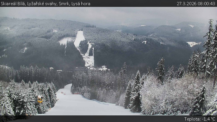 Skiareál Bílá - Lyžařské svahy, Smrk, Lysá hora - 27.3.2026 v 08:00