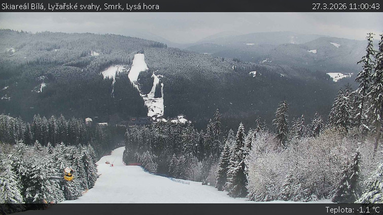 Skiareál Bílá - Lyžařské svahy, Smrk, Lysá hora - 27.3.2026 v 11:00