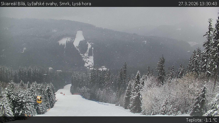 Skiareál Bílá - Lyžařské svahy, Smrk, Lysá hora - 27.3.2026 v 13:30