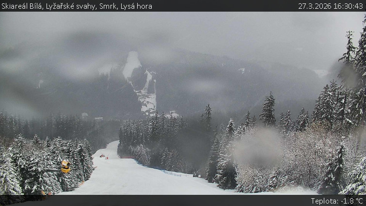 Skiareál Bílá - Lyžařské svahy, Smrk, Lysá hora - 27.3.2026 v 16:30