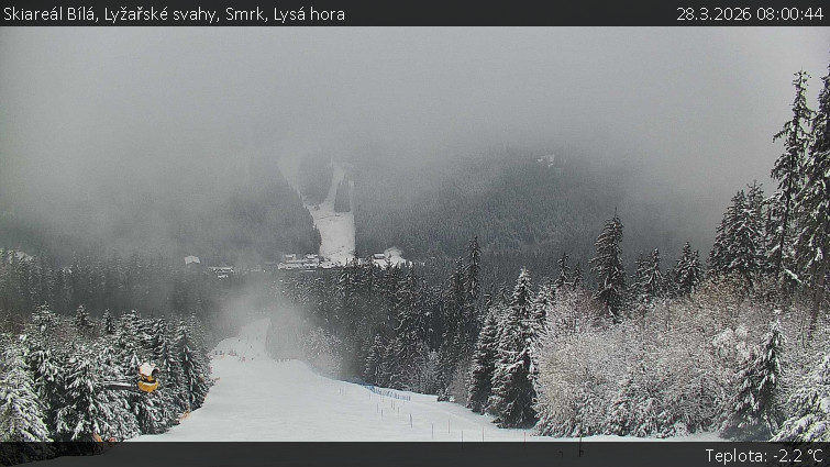 Skiareál Bílá - Lyžařské svahy, Smrk, Lysá hora - 28.3.2026 v 08:00