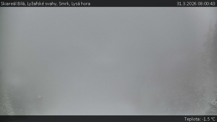 Skiareál Bílá - Lyžařské svahy, Smrk, Lysá hora - 31.3.2026 v 08:00