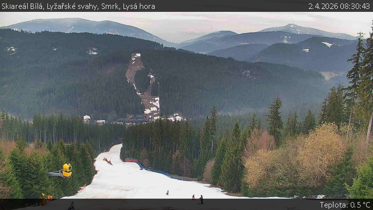 Skiareál Bílá - Lyžařské svahy, Smrk, Lysá hora - 2.4.2026 v 08:30