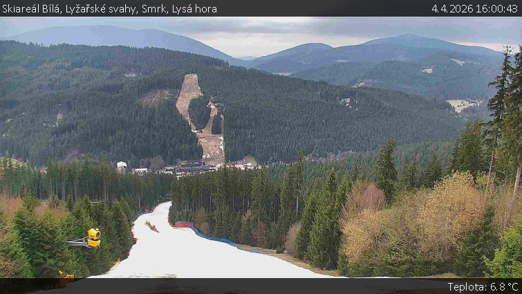 Skiareál Bílá - Lyžařské svahy, Smrk, Lysá hora - 4.4.2026 v 16:00