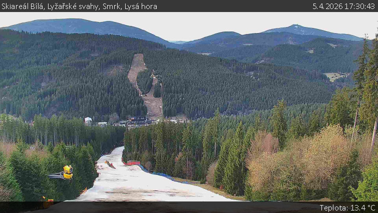 Skiareál Bílá - Lyžařské svahy, Smrk, Lysá hora - 5.4.2026 v 17:30