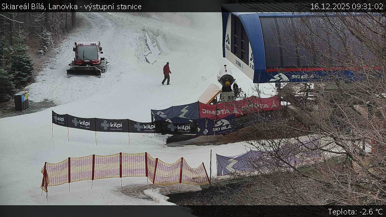 Skiareál Bílá - Lanovka - výstupní stanice - 16.12.2025 v 09:31