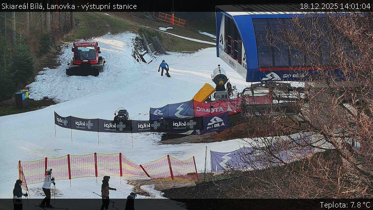 Skiareál Bílá - Lanovka - výstupní stanice - 18.12.2025 v 14:01