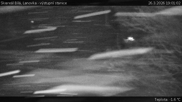 Skiareál Bílá - Lanovka - výstupní stanice - 26.3.2026 v 19:01