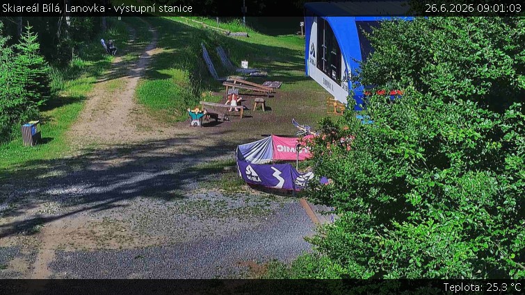 Skiareál Bílá - Lanovka - výstupní stanice - 26.6.2026 v 09:01