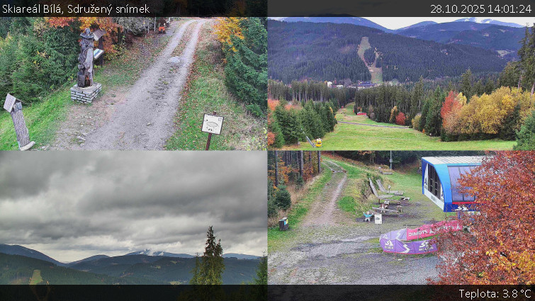 Skiareál Bílá - Sdružený snímek - 28.10.2025 v 14:01 Skiareál Bílá - Sdružený snímek - 28.10.2025 v 14:01