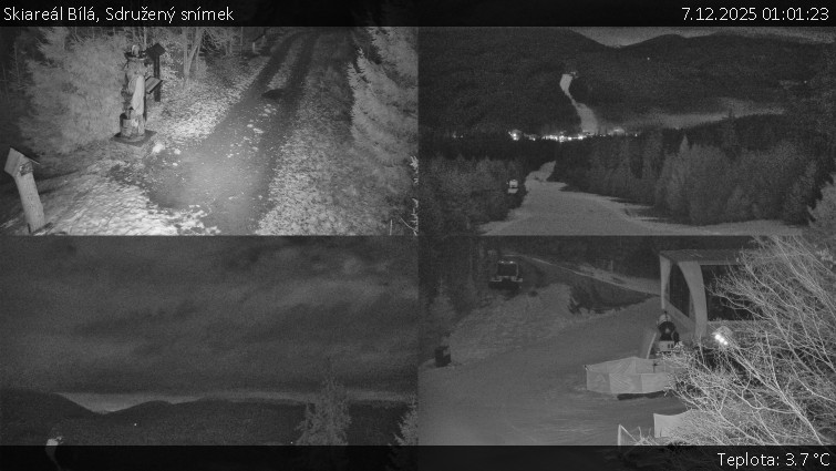 Skiareál Bílá - Sdružený snímek - 7.12.2025 v 01:01