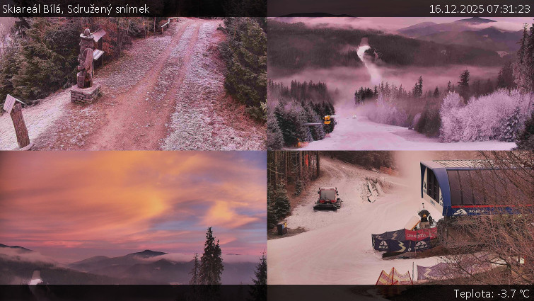 Skiareál Bílá - Sdružený snímek - 16.12.2025 v 07:31