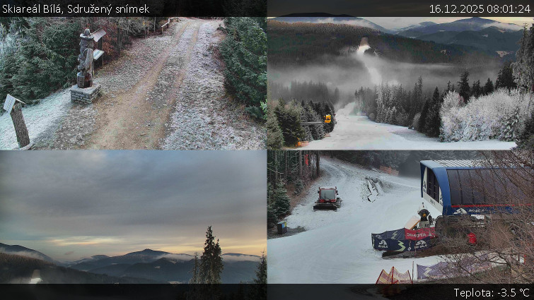 Skiareál Bílá - Sdružený snímek - 16.12.2025 v 08:01