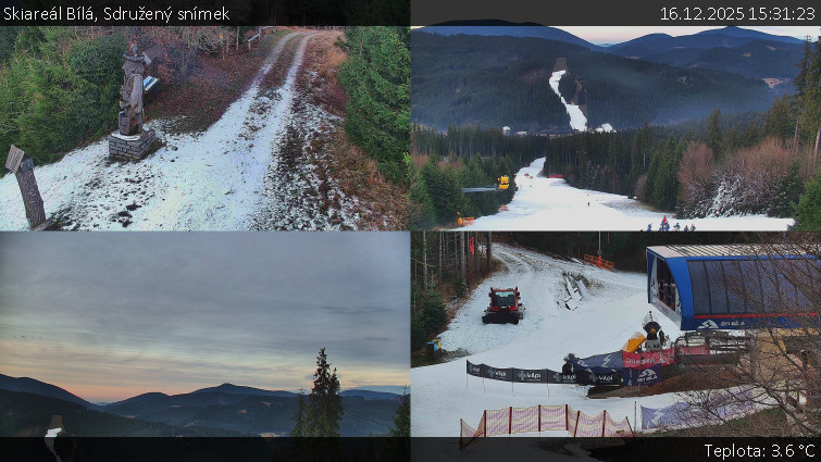 Skiareál Bílá - Sdružený snímek - 16.12.2025 v 15:31