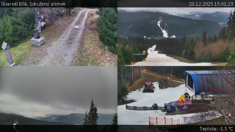 Skiareál Bílá - Sdružený snímek - 23.12.2025 v 15:01