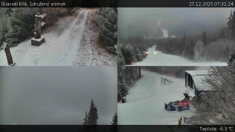Skiareál Bílá - Sdružený snímek - 27.12.2025 v 07:31