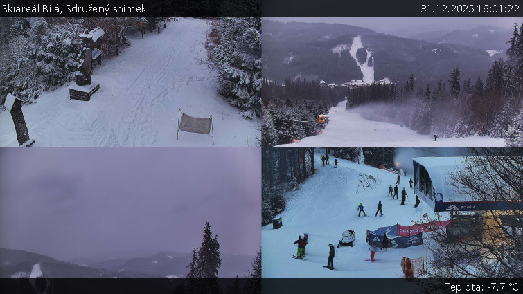 Skiareál Bílá - Sdružený snímek - 31.12.2025 v 16:01