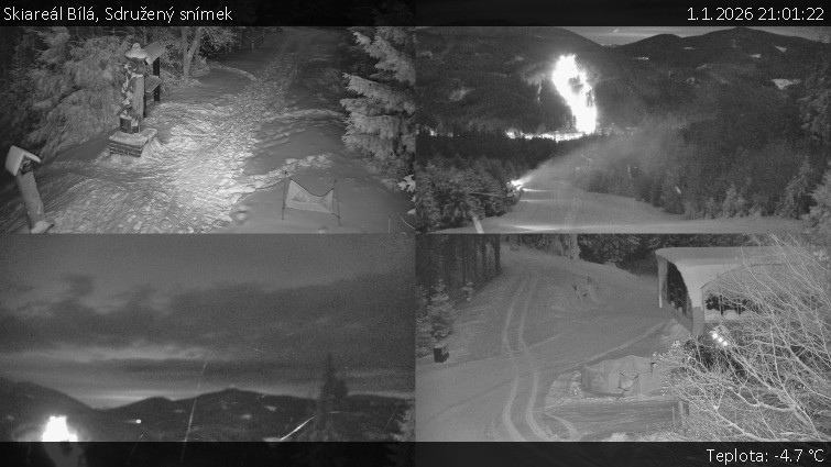 Skiareál Bílá - Sdružený snímek - 1.1.2026 v 21:01