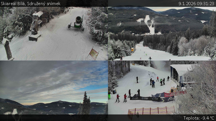 Skiareál Bílá - Sdružený snímek - 9.1.2026 v 09:31