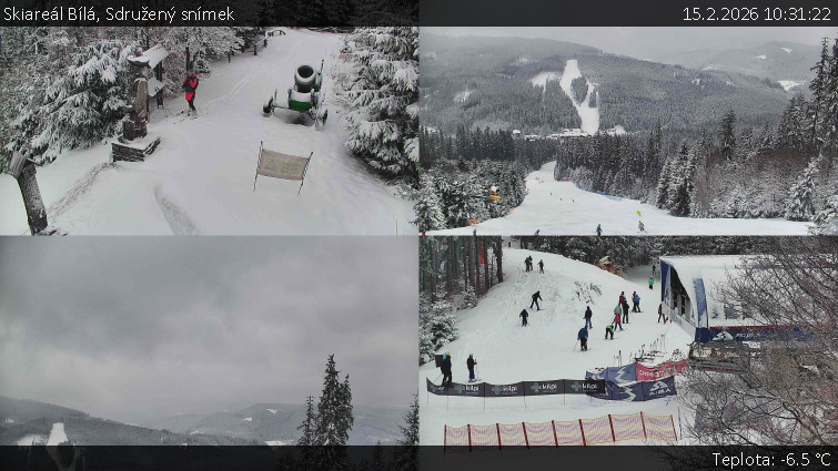 Skiareál Bílá - Sdružený snímek - 15.2.2026 v 10:31