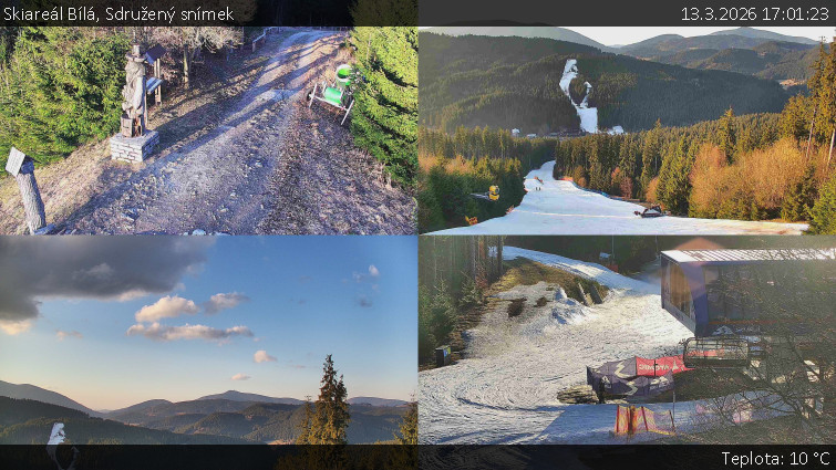 Skiareál Bílá - Sdružený snímek - 13.3.2026 v 17:01