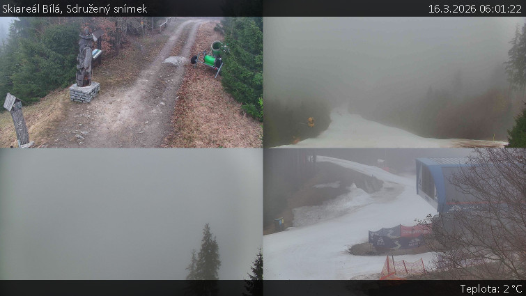 Skiareál Bílá - Sdružený snímek - 16.3.2026 v 06:01
