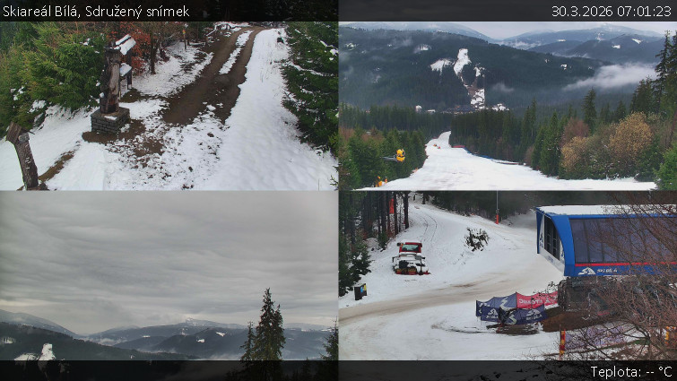Skiareál Bílá - Sdružený snímek - 30.3.2026 v 07:01