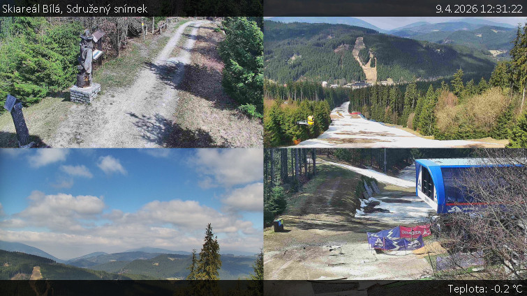 Skiareál Bílá - Sdružený snímek - 9.4.2026 v 12:31