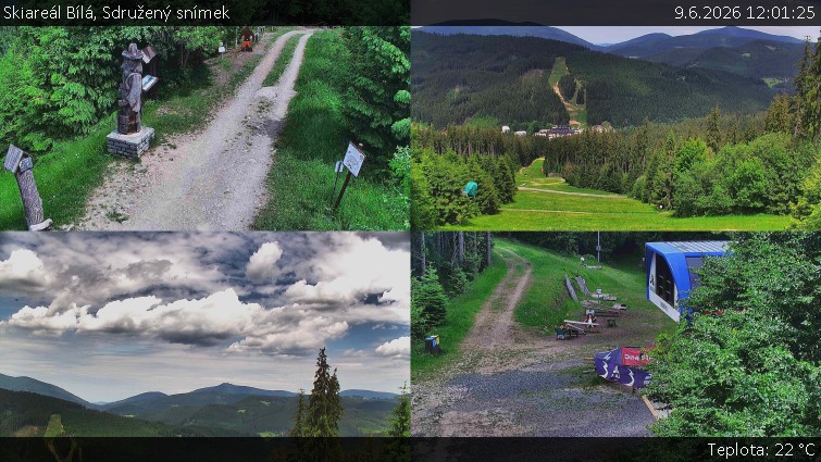Skiareál Bílá - Sdružený snímek - 9.6.2026 v 12:01
