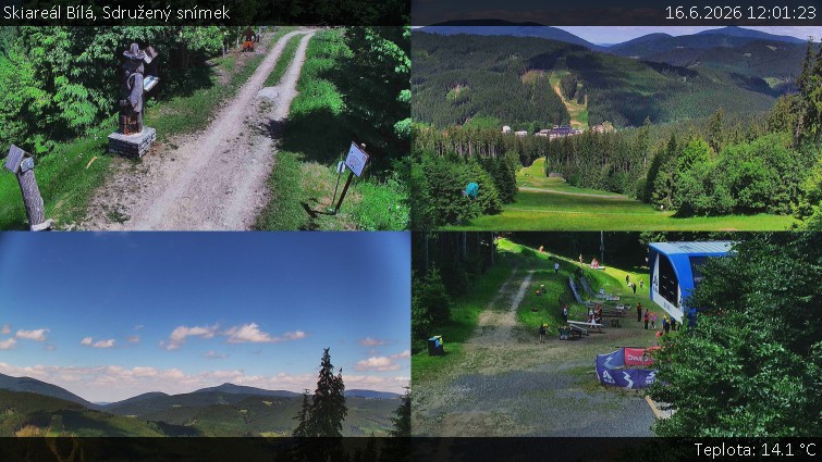 Skiareál Bílá - Sdružený snímek - 16.6.2026 v 12:01
