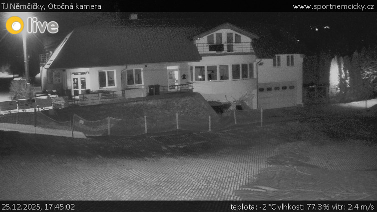 TJ Němčičky - Otočná kamera  - 25.12.2025 v 17:45