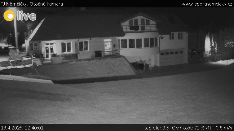 TJ Němčičky - Otočná kamera  - 18.4.2026 v 22:40
