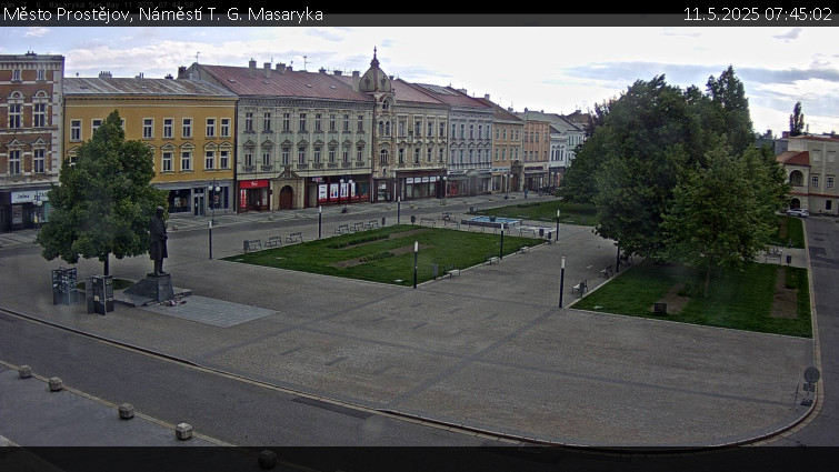 Město Prostějov - Náměstí T. G. Masaryka - 11.5.2025 v 07:45 Město Prostějov - Náměstí T. G. Masaryka - 11.5.2025 v 07:45