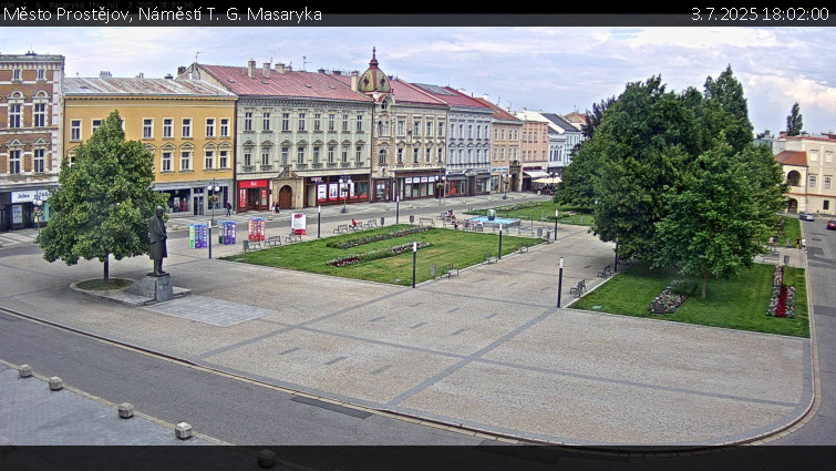 Město Prostějov - Náměstí T. G. Masaryka - 3.7.2025 v 18:02