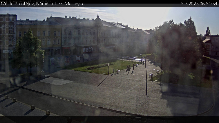 Město Prostějov - Náměstí T. G. Masaryka - 5.7.2025 v 06:31 Město Prostějov - Náměstí T. G. Masaryka - 5.7.2025 v 06:31
